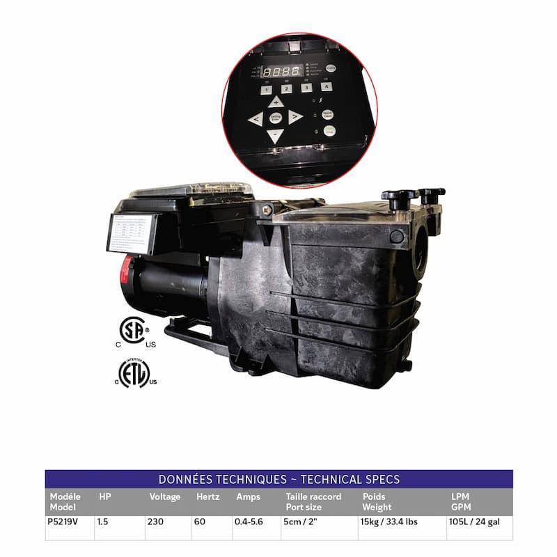 Olympic P5219V 1,5 HP Variable