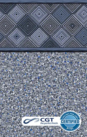 Toile vinyle Harlow / Ocean Midnight Covertech — Piscines Lanaudière