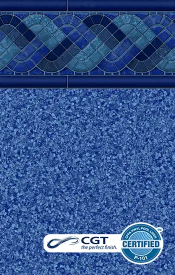 Toile vinyle Raleigh / Blue Beach Pebble Covertech — Piscines Lanaudière