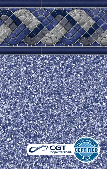 Toile vinyle Raleigh / White Beach Pebble Covertech — Piscines Lanaudière